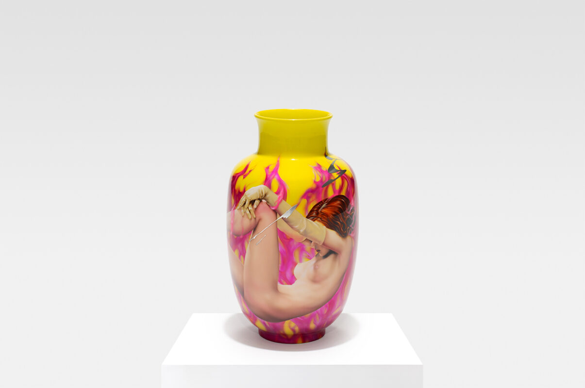 Gasoline Vase Pink Corvette